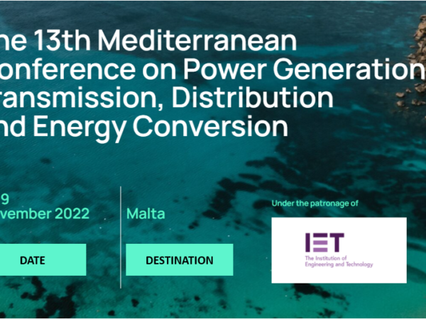 13th Mediterranean Conference on Power Generation, Transmission, Distribution and Energy Conversion (MEDPOWER2022) Keynote Speaker Invitation